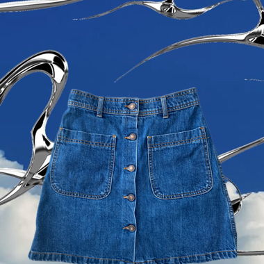 Denim skirt, XS
