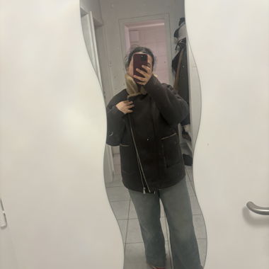 Veste réversible teddy polaire et cuir