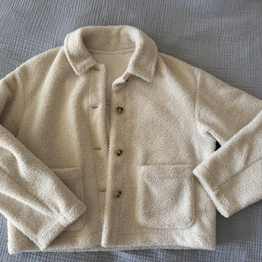Cream teddy jacket