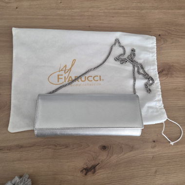 Silver Fiarucci Clutch with Chain