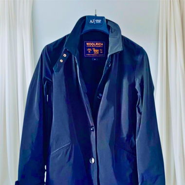 Cappotto corto da donna Woolrich taglia S (blu marino)