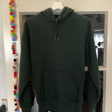 Plain green hoodie