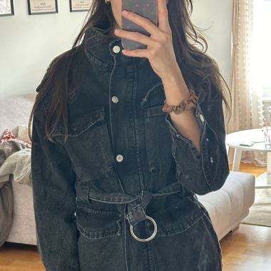 Veste en Jean noir 