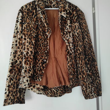 Vintage Leopard-Print Jacket