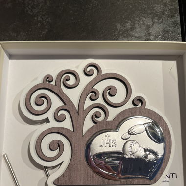 Vendo santino nuovo placcato in argento