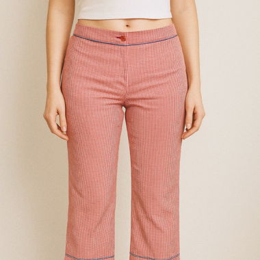 Vintage gingham capri