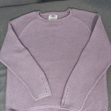 Pull tricot lilas