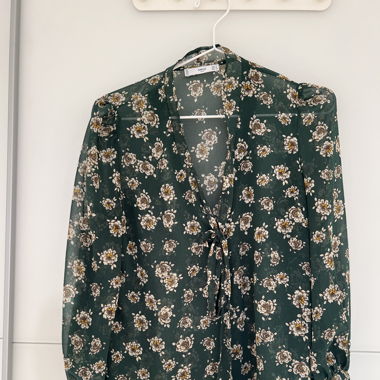 Mango Bluse (transparent)