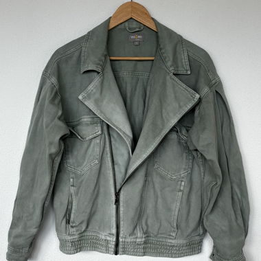 Giacca di jeans verde