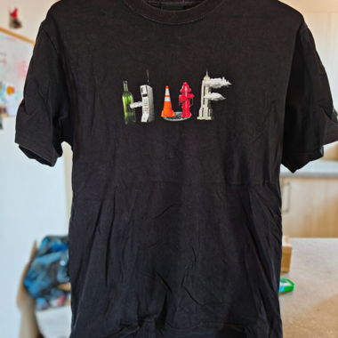 T-shirt noir HUF