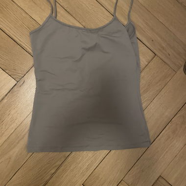 Grey Spaghetti Strap Top