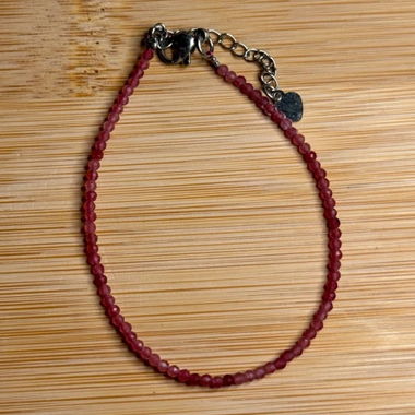 Erdbeerquarz Edelstein Perlen Armband