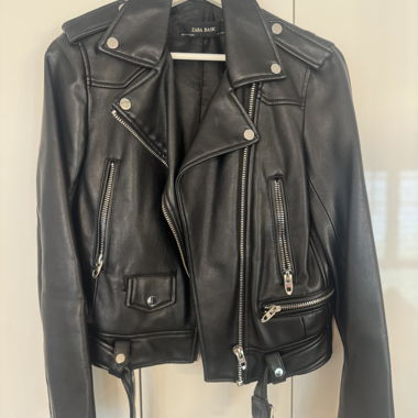 Zara faux leather jacket