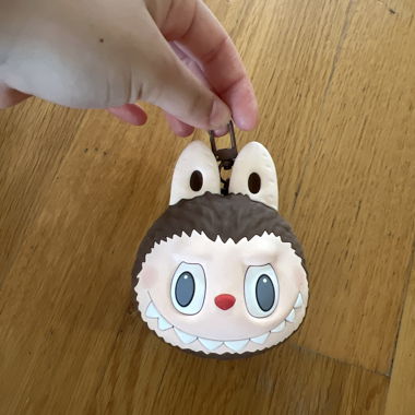 Brown Labubu Pop Mart  coin pouch