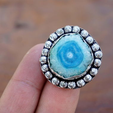 Bague en quartz solaire / Sun quartz ring 