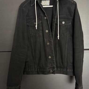 Schwarze Siksilk Jeansjacke