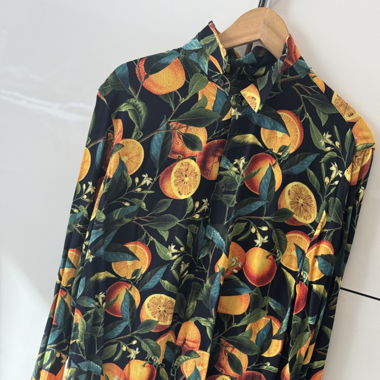 Hemd mit Orangenmuster