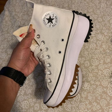 White Platform Converse