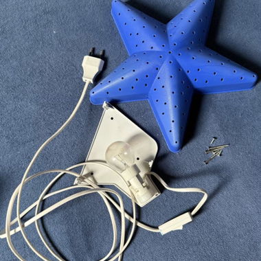 Blaue Stern-Wandleuchte für Kinderzimmer