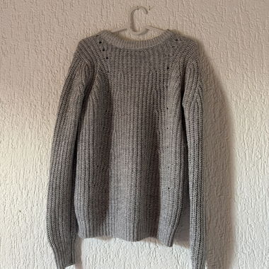 Grey knit sweater