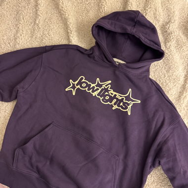 Purple graphic hoodie