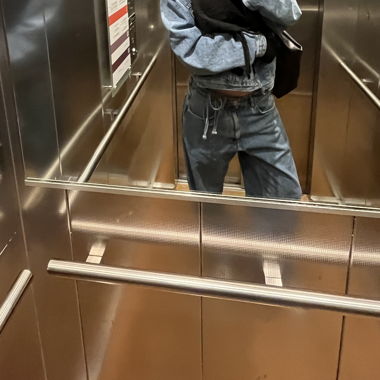 Jeans baggy blu 