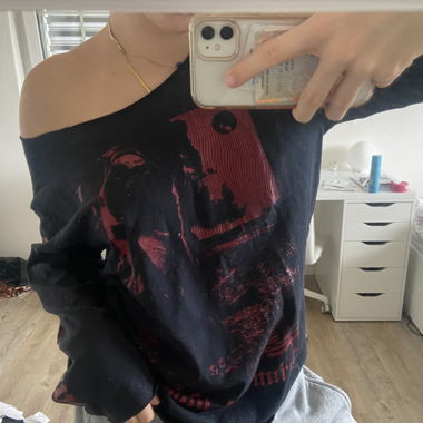 red print off shoulder top💋