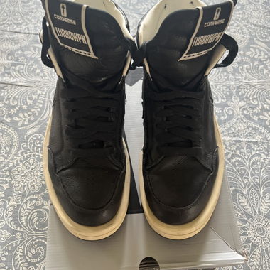 Rick Owens DRKSHDW x Converse TURBOWPN Hi Black