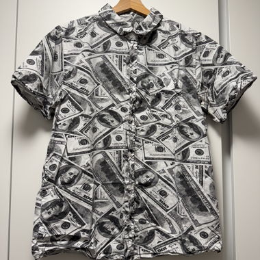 Dollar-Shirt, black & white