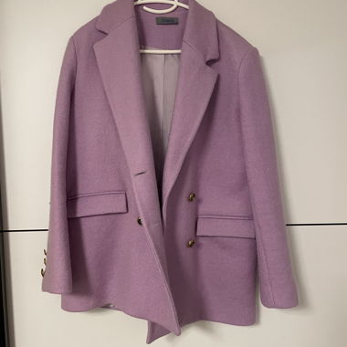 Blazer en laine lilas