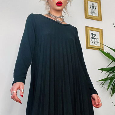 Pleated knit dress - Apiologist - One Size