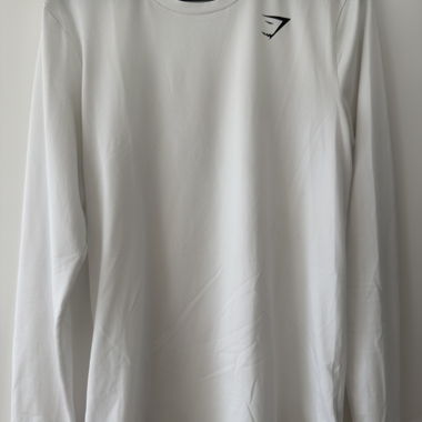 T-shirt manches longues Gymshark blanc