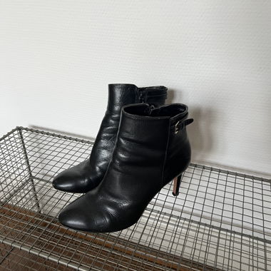 Stivaletti in pelle neri Y2K