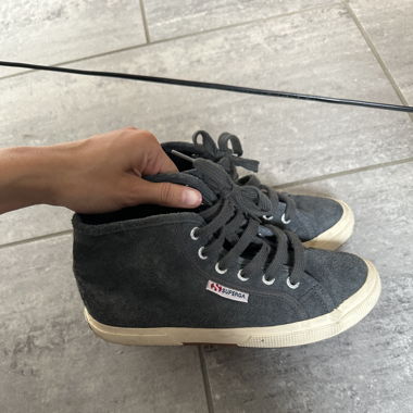 Superga alte grigie