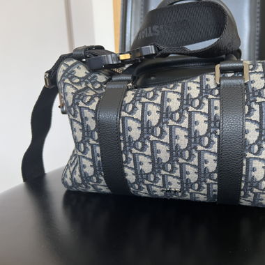 Sac bandoulière en toile Dior 