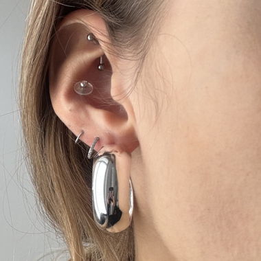 Silver-colored Earrings