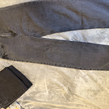 Jeans dritti grigio scuro