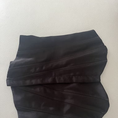 Top corset satiné : noir 