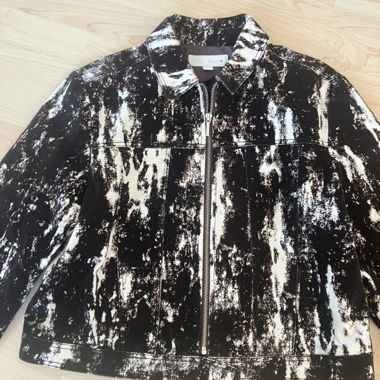 Zara jacket velvet and denim 