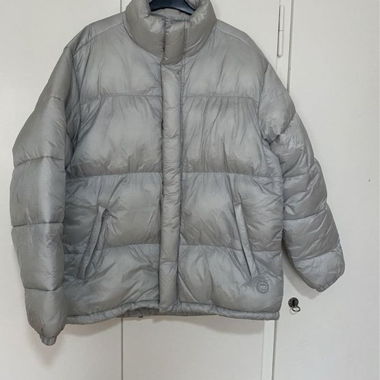Zara Jacke Gr. L Silber Warm Winterjacke