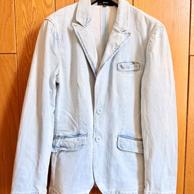 Blazer in denim azzurro chiaro