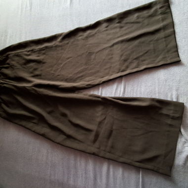 Pantalon en tissu noir
