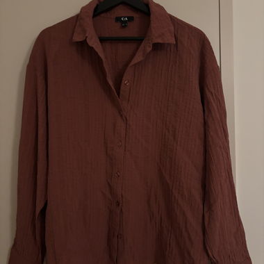 C&A Damenbluse rostrot