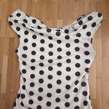 Top Vintage Y2K a Pois BDG Urban Outfitters