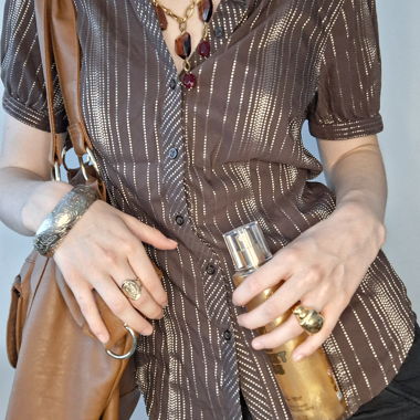 Blusa da donna MNG marrone