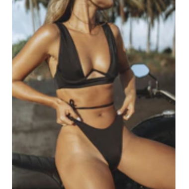 Bikini Mirah Maja Nero con ferretto