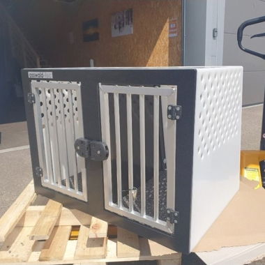 Trasportino doppio per cani Osswald-Tec, per 1–2 cani
