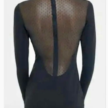 Abito nero The Kooples schiena trasparente Tg.36