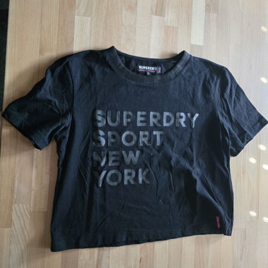 T-Shirt Crop Superdry Nera S