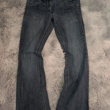 Verzierte Damenjeans Y2K Bootcut